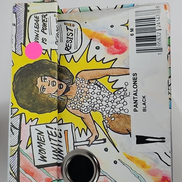 NIB Jeffrey Campbell Pantalones Leggings Platform Boots Size 6 Black Chunky Heel - Picture 8 of 8